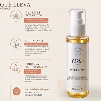 Ritual Piel Luminosa — Aceite Desmaquillante + Sérum Vitamina C + Crema Iluminadora