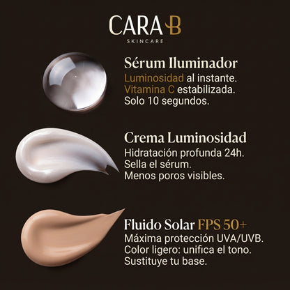 Ritual Piel Luminosa —  Sérum Vitamina C + Crema Iluminadora + protector solar 50